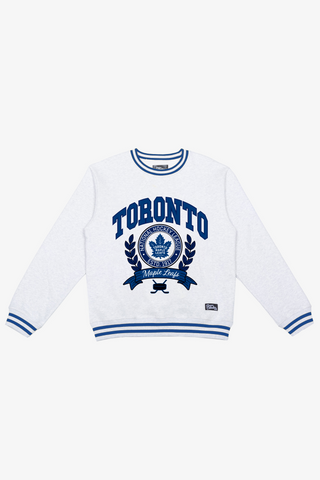 Leafs Wreath Ribbed Crewneck
