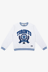 Leafs Wreath Ribbed Crewneck