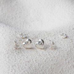 I Love My Toronto Maple Leaf Earring Stud Pack - SILVER