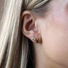I Love My Toronto Maple Leaf Earring Stud Pack - GOLD