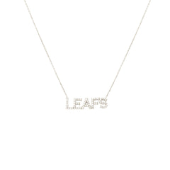 Maple Leaf Pave Necklace - SILVER