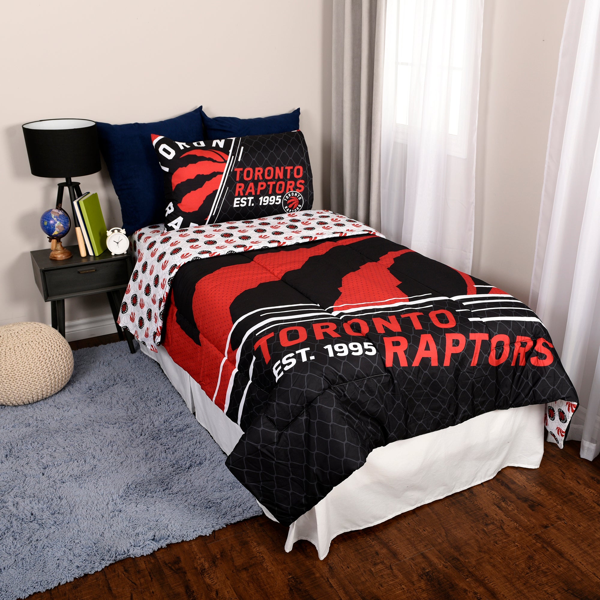 Raptors 4-Piece Twin Bedding Set
