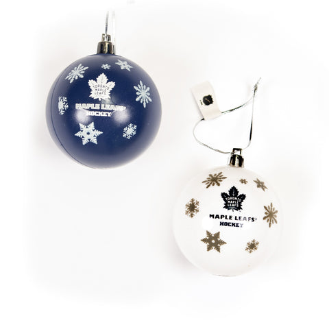 Maple Leafs 5 Pack Shatterproof Ball Ornaments