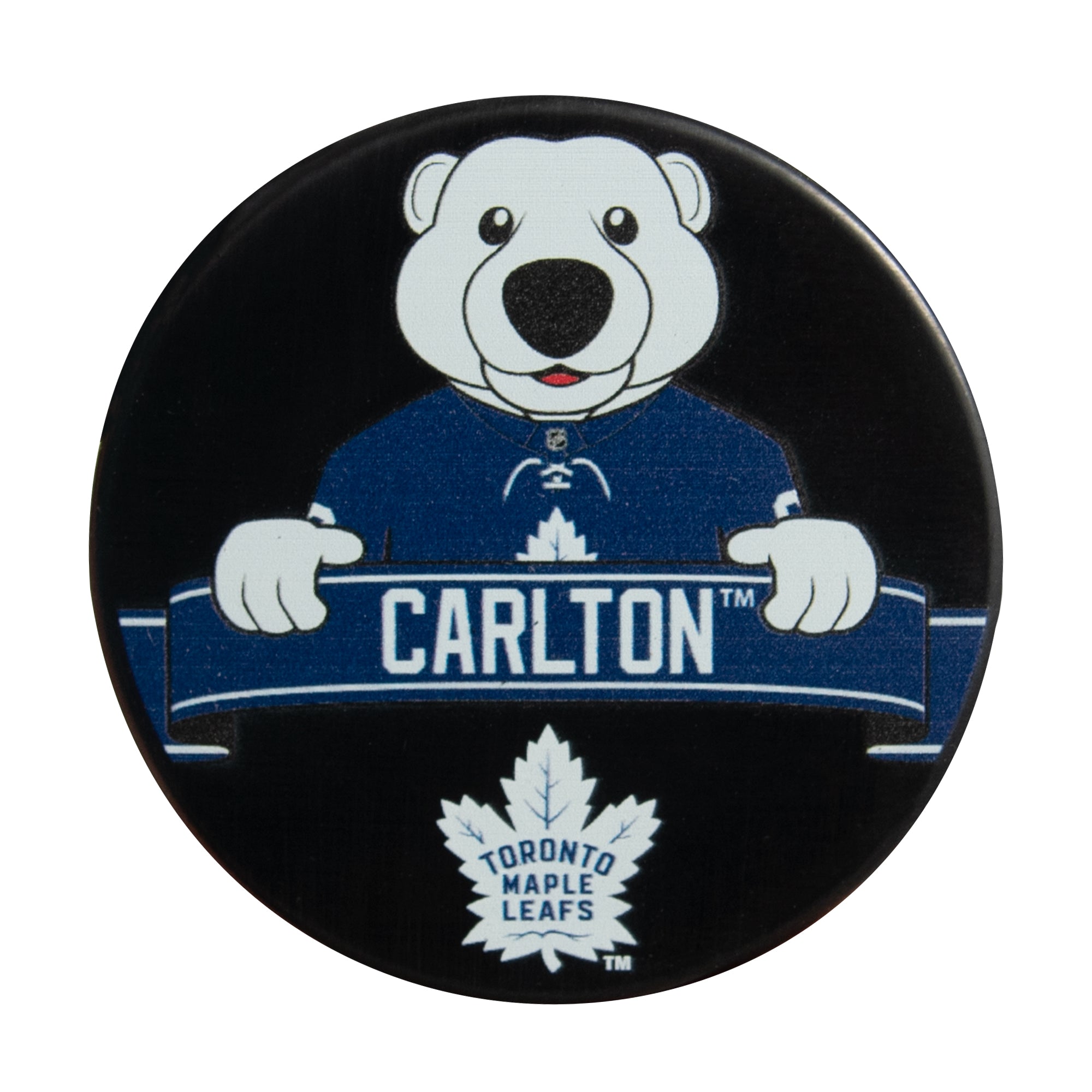 Maple Leafs Carlton Mascot Puck