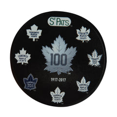 Maple Leafs History of Logos Souvenir Puck