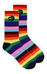 Raptors Primary Logo Pride Socks