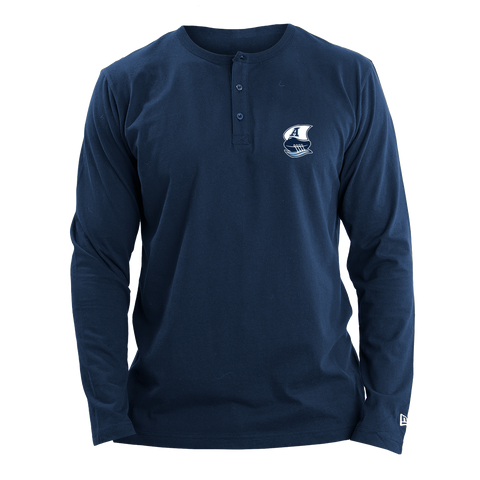 Argos New Era Men's Boat Logo Henley Long Sleeve
