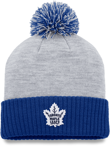 Maple Leafs Ladies Logo Cuffed Pom Toque