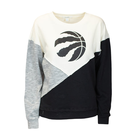 Raptors Touch Ladies Star Player 3Tone Crewneck