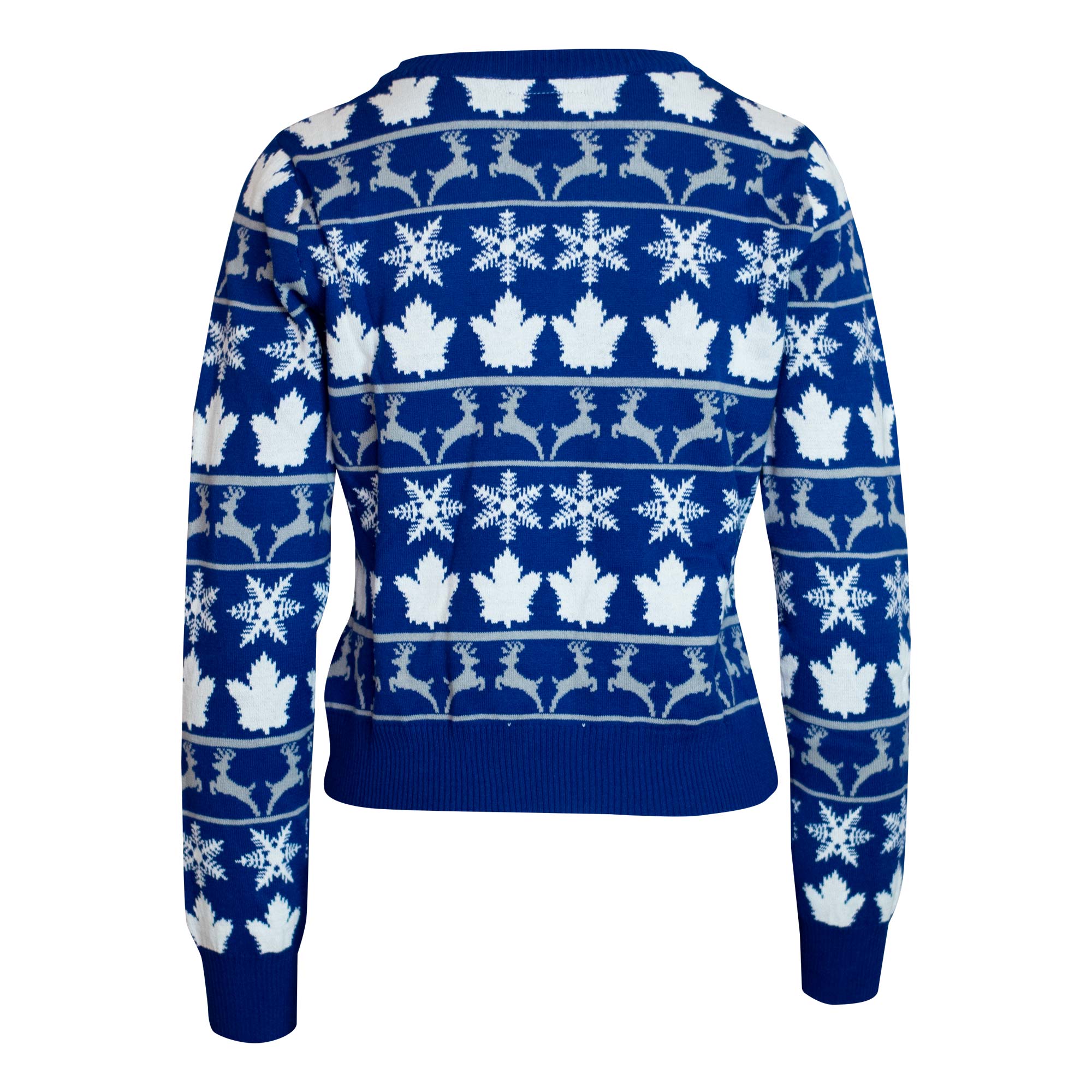 Maple Leafs Ladies Cropped Ugly Christmas Sweater