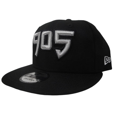 Raptors 905 Men's Basic 950 Snapback Hat- Black