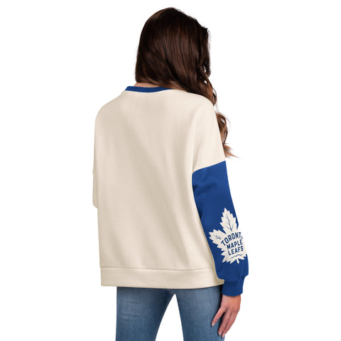 Maple Leafs Starter Ladies Active Interception Crew Sweater