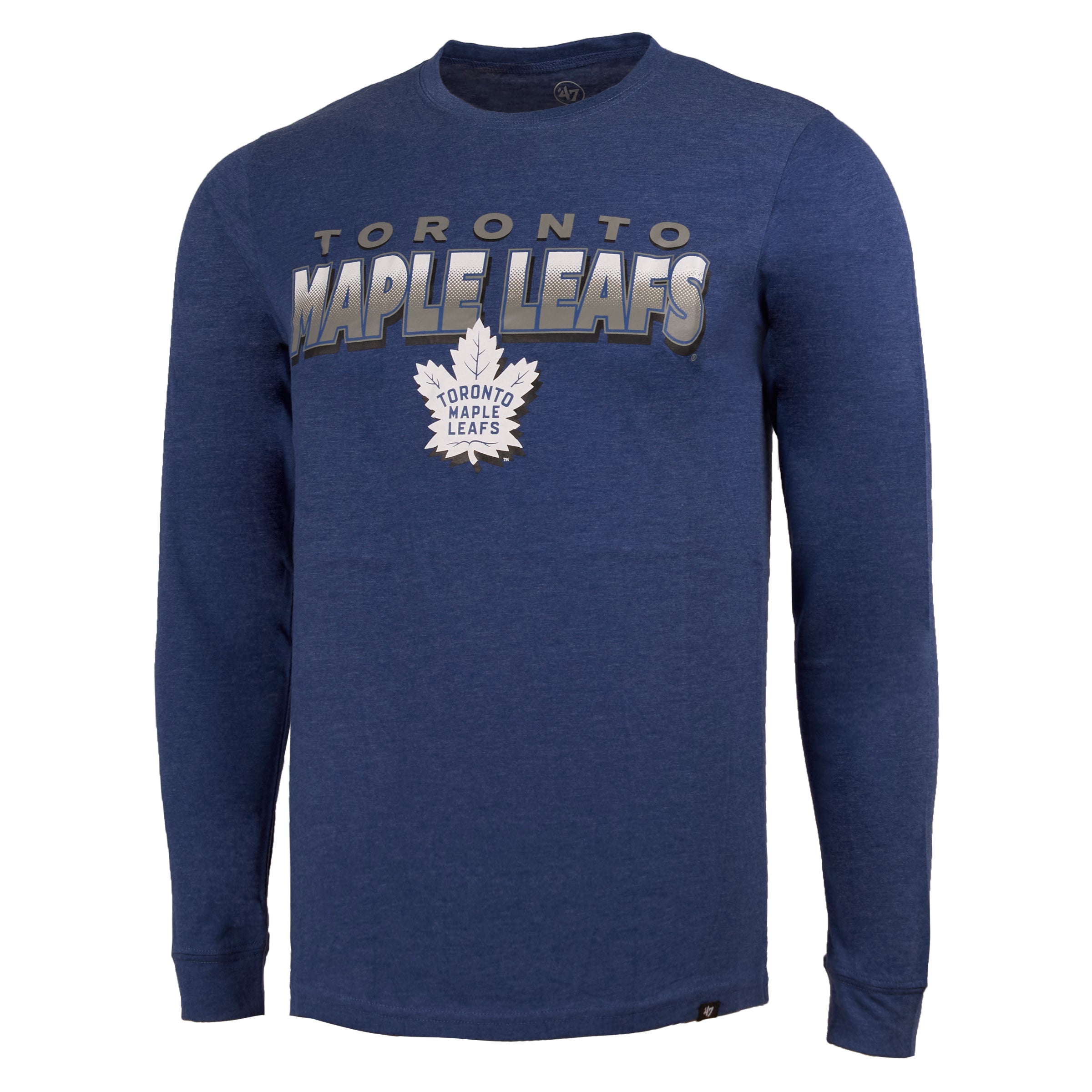 Maple Leafs 47 Brand Men's Half Drop Wordmark Long Sleeve