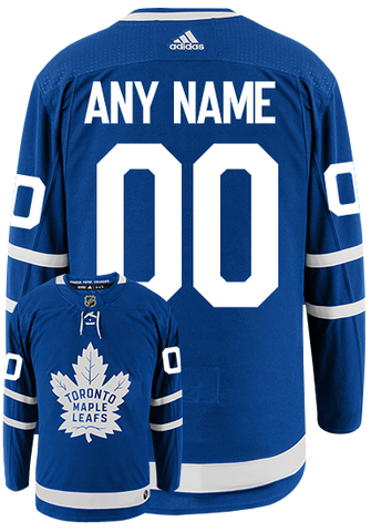 Maple Leafs Adidas Authentic Men's Primegreen Home Jersey - CUSTOM
