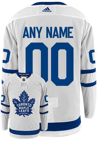 Customizable Toronto Maple Leafs Adidas Primegreen Authentic NHL Hockey Jersey