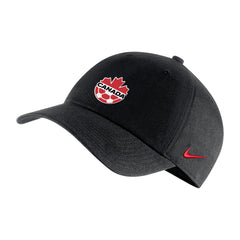 Canada Soccer Mens Campus Adjustable Hat - BLACK