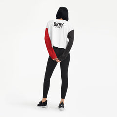 Raptors DKNY Ladies Lily Colourblocked Cropped Crew