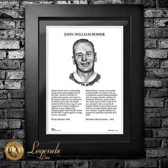 1976 Johnny Bower - NHL Legends 12x16 Frame