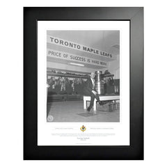 Toronto Maple Leafs Memorabilia - 1963 Stanley Cup Locker Room Black & White Frame - 12" x 16"