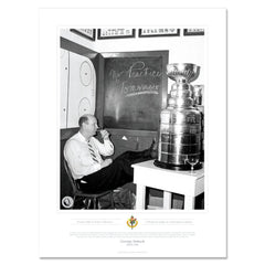 Toronto Maple Leafs Memorabilia - 1963 Feet-Up No Practice Tomorrow Black & White Print- 12" x 16"