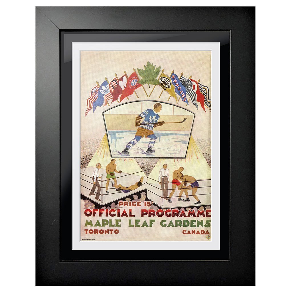 Toronto Maple Leafs Program Cover - Maple Leaf Gardens Boxing Face Off