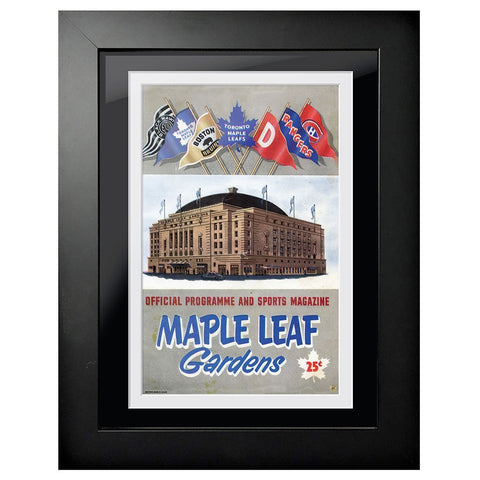 Toronto Maple Leafs Program Cover - Maple Leaf Gardens Banner Flags