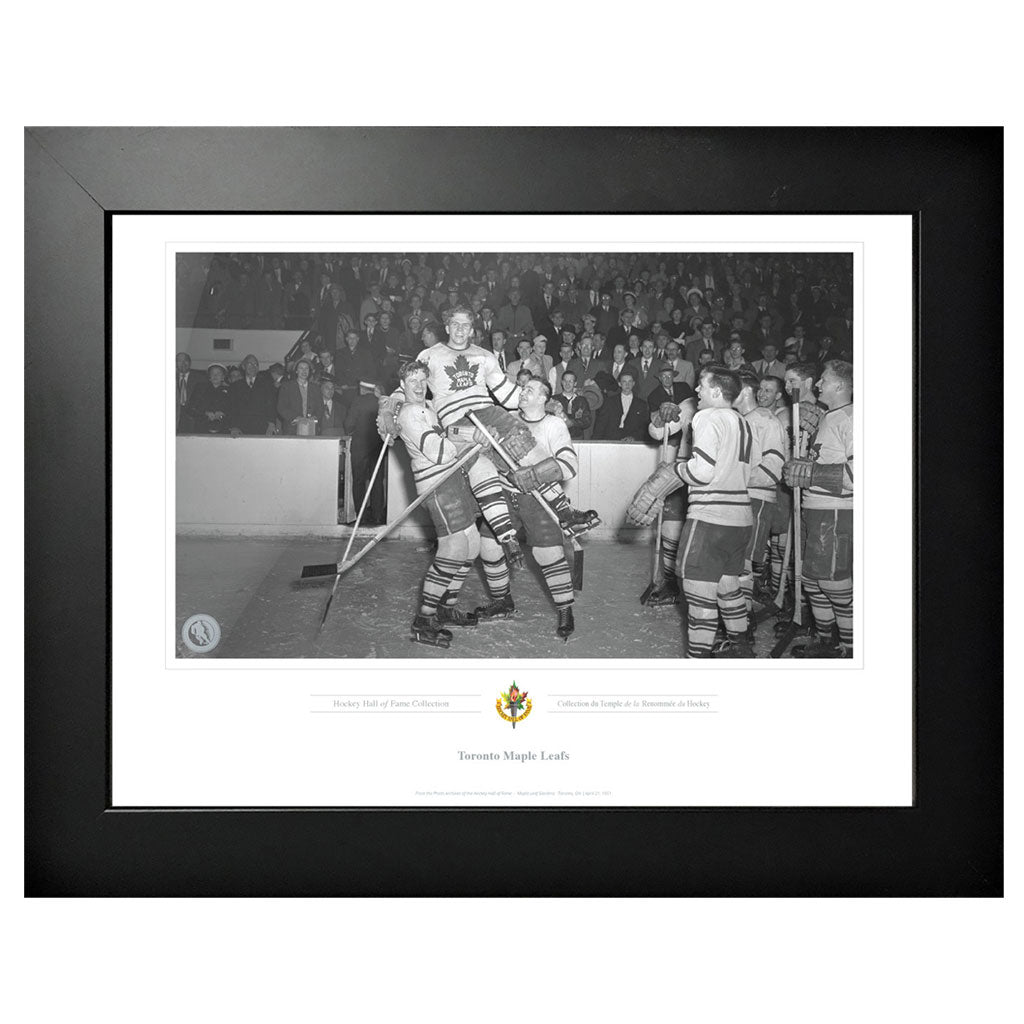 Toronto Maple Leafs Memorabilia -1951 Bill Barilko Celebration Lift  Classic - 12" x 16" Frame