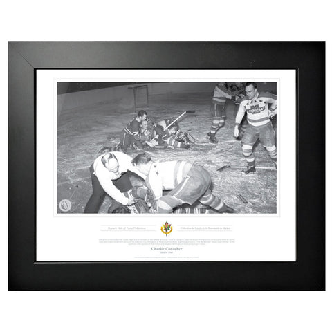 Toronto Maple Leafs Memorabilia - 1961 Charlie Conacher Black & White Classic - 12" x 16" Frame