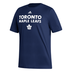 Maple Leafs Adidas Men's Basic Amplifier Wordmark Tee
