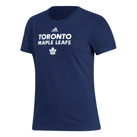 Maple Leafs Adidas Ladies Basics Amplifier Logo Tee