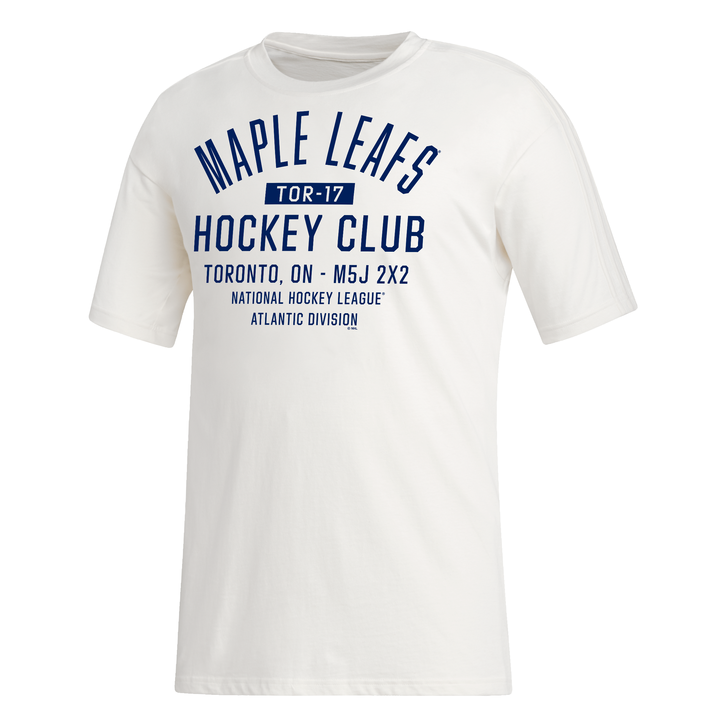 Maple Leafs Adidas Men's No Dye Crate Arch Wordmark Tee