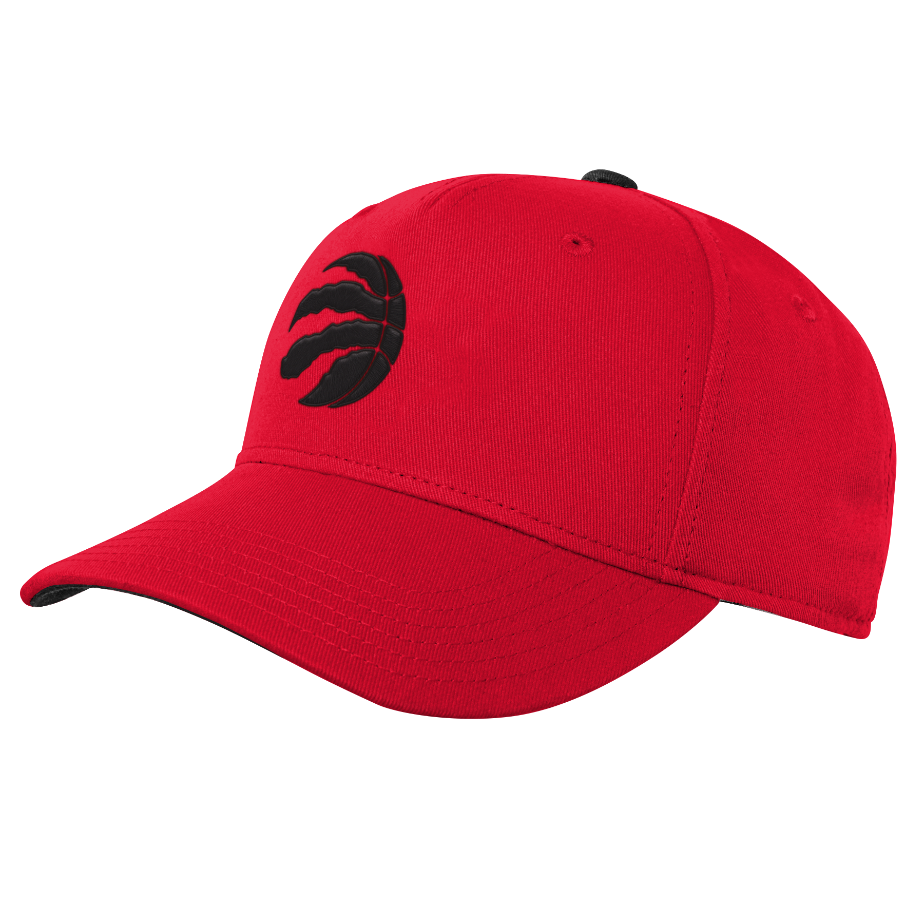 Raptors NBA Youth Part Logo Precurved Adjustable Hat - RED