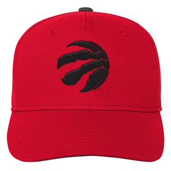 Raptors NBA Youth Part Logo Precurved Adjustable Hat - RED