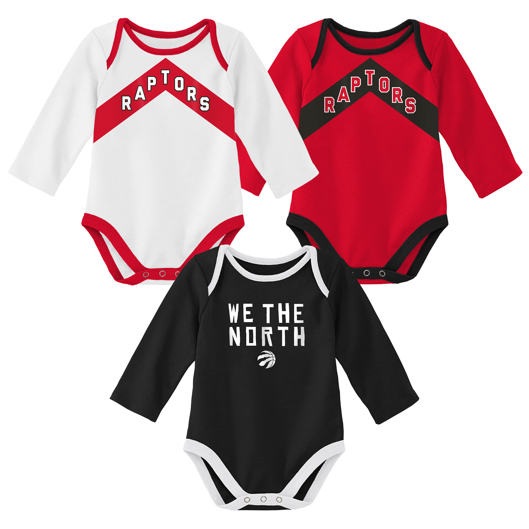 Raptors NBA Infant 3 Piece Creeper Set