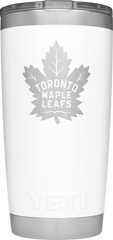 Maple Leafs Yeti Rambler 20oz Tumbler - White