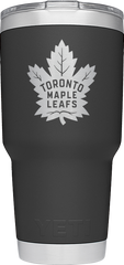 Maple Leafs Yeti Rambler 30oz Tumbler - Black