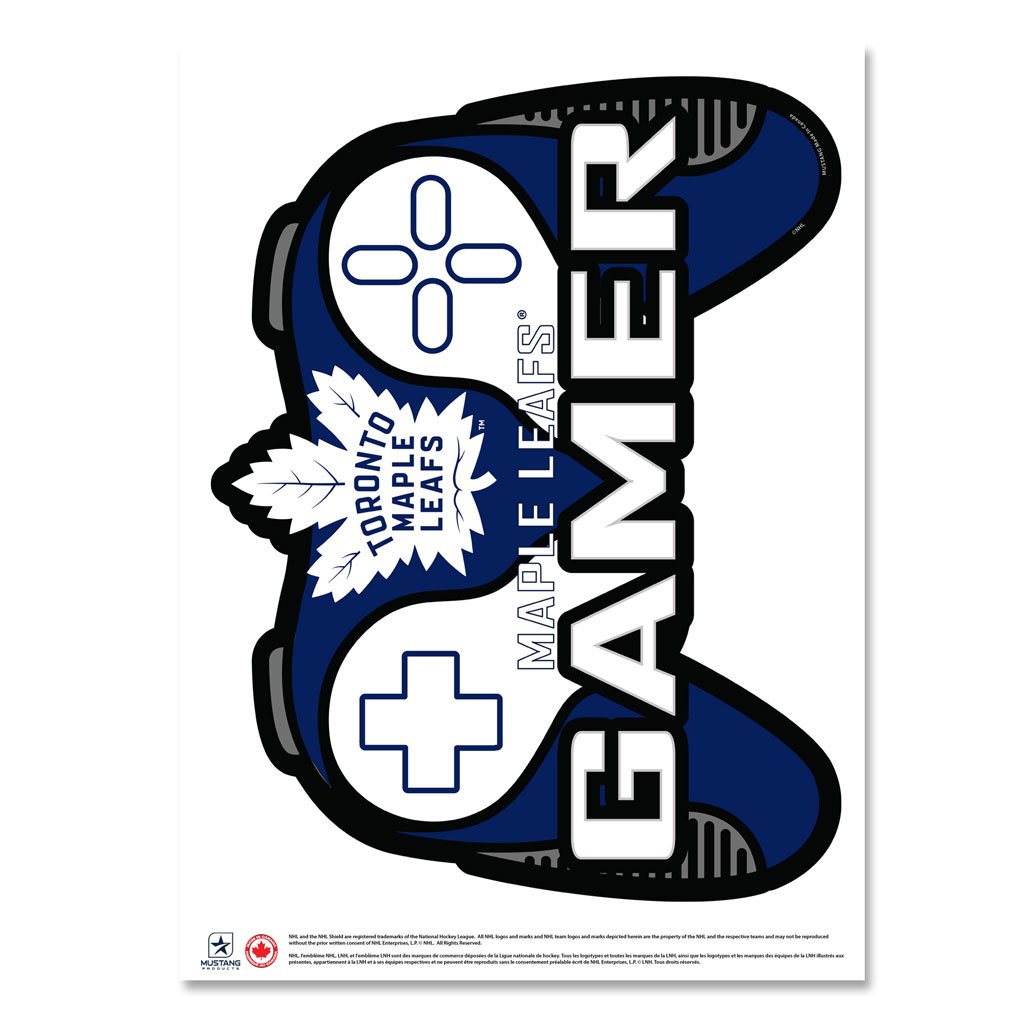 Toronto Maple Leafs Controller Gamer 16”x22” Wall Decal