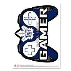 Toronto Maple Leafs Controller Gamer 16”x22” Wall Decal