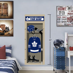 Toronto Maple Leafs Repositional Locker Growth Chart - Personalized