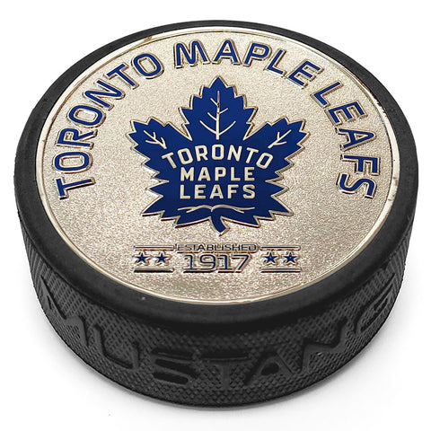 Medallion Puck - Toronto Maple Leafs Silver Established