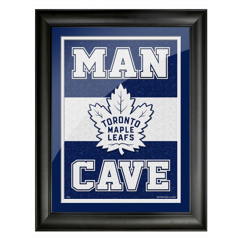 Toronto Maple Leafs 12x16 Man Cave Framed Artwork