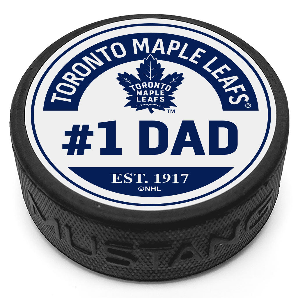 Toronto Maple Leafs #1 Dad Textured Puck