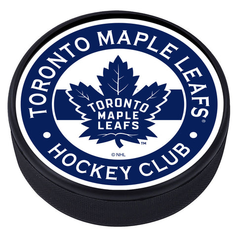 Toronto Maple Leafs Striped Textured Puck