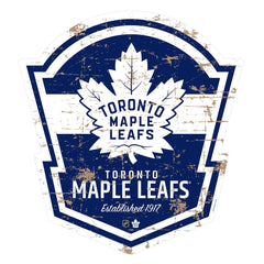 Toronto Maple Leafs 22" PVC Distressed Shield