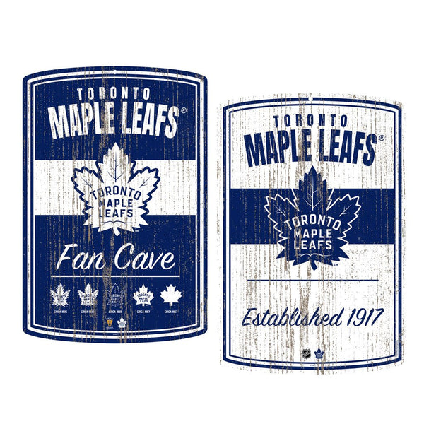 Toronto Maple Leafs 16x23 2 pack Established Faux Wood Wall Signs ...
