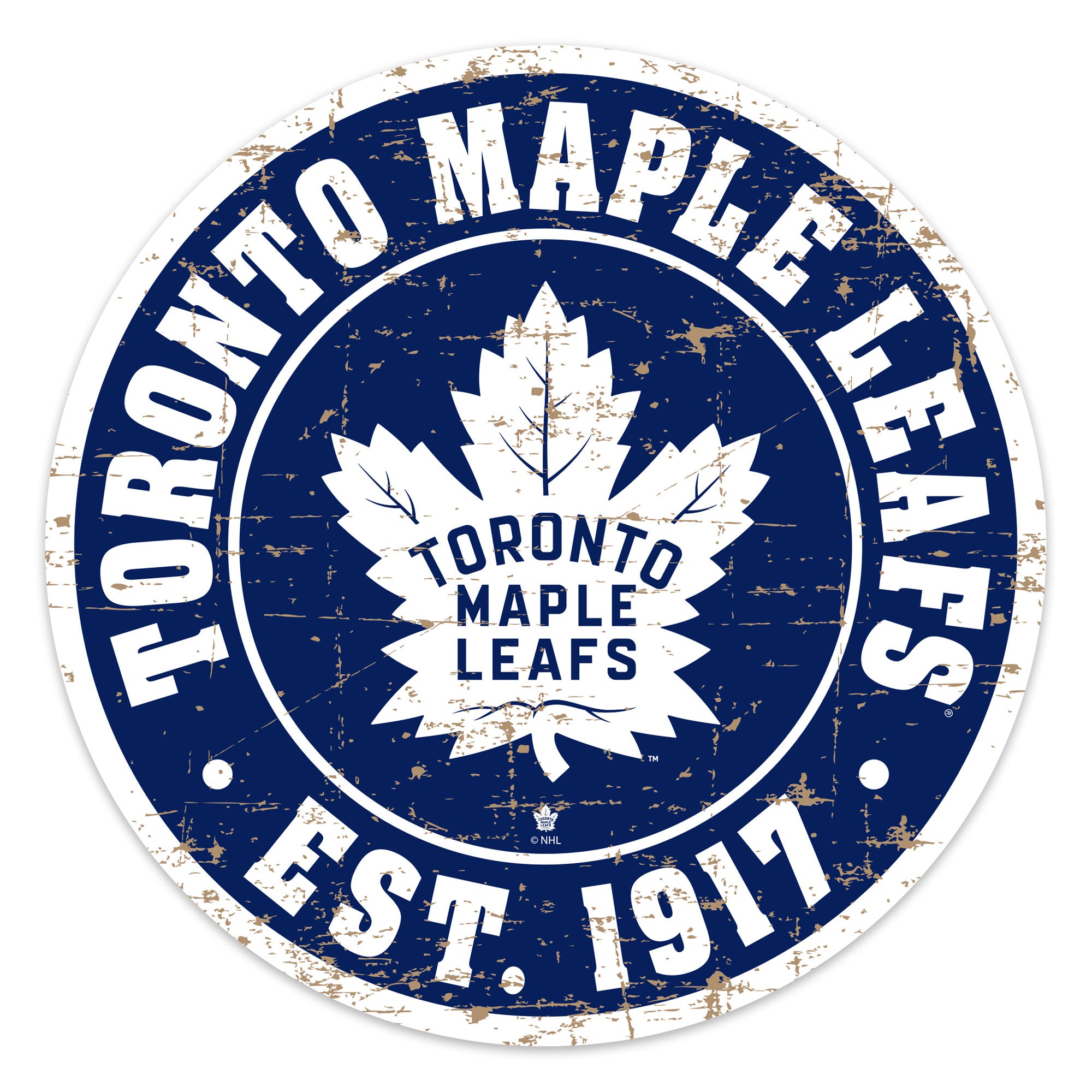 Toronto Maple Leafs 22 PVC Distressed Logo Wall Sign – shop