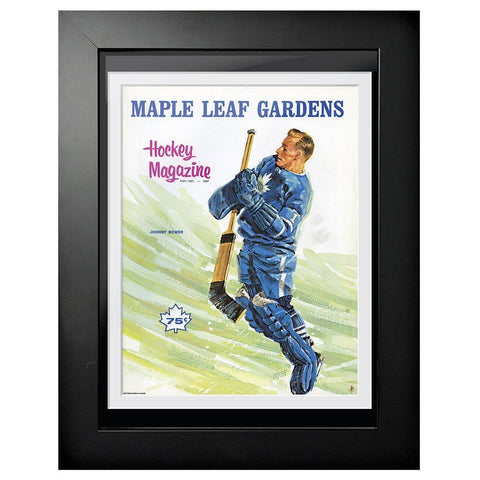 Toronto Maple Leafs Program Cover - Johnny Bower at Maple Leafs Garden