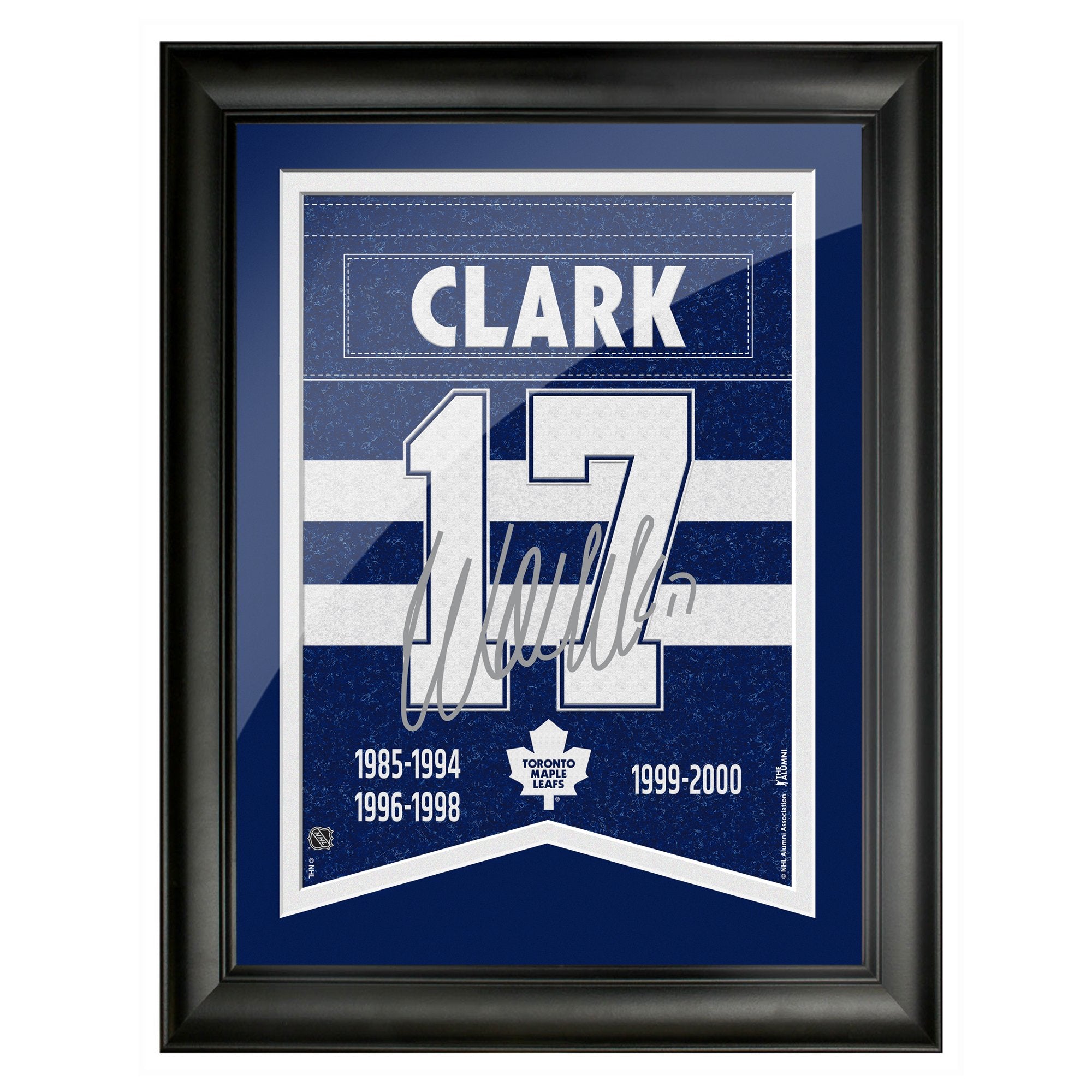 Toronto Maple Leafs Clark Framed Player Number with Replica Autograph