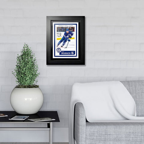 Toronto Maple Leafs Mitch Marner 12x16 Block Design - Home Jersey