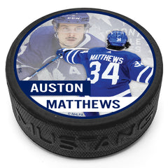 Maple Leafs Matthews Image Puck